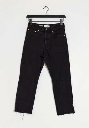 Mango Jeans Straight Leg - black