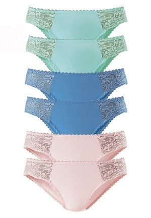 LASCANA 6PACK - Briefs - blau/ rosé /mint