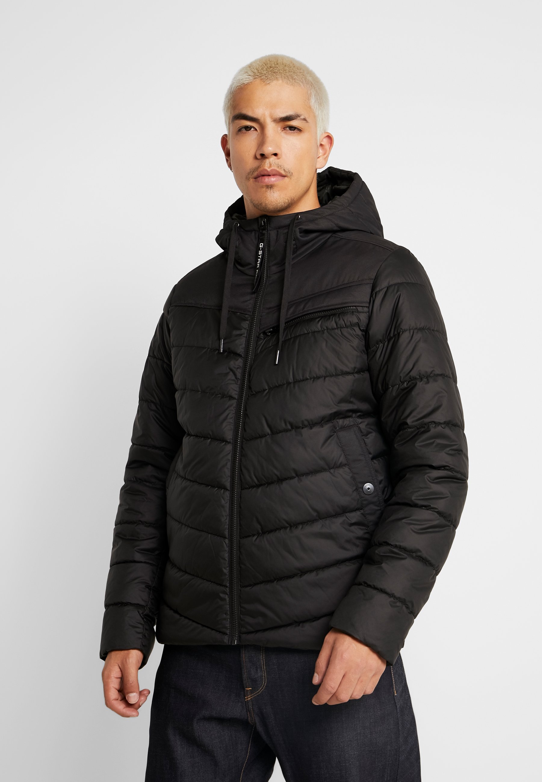 attacc quilted hooded jacket