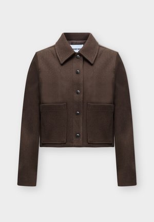 Noisy May, NMLUCY SHORT JACKET - Veste mi-saison - chocolate brown/melange