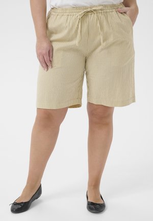 STRIPED - Shorts - chincilla white stripe