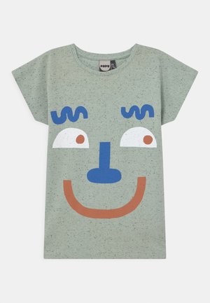UNISEX - T-shirt med print - melange green