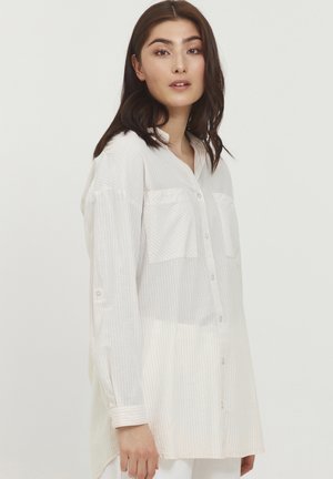 BYFIE STRIPE - Camisa - oyster mix