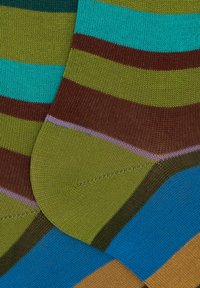 Gallo LONG WITH STRIPES - Calzettoni - erba cioccolato