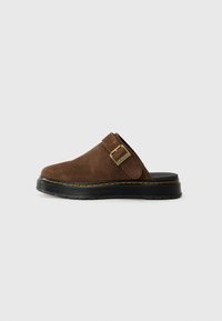 BROOKLINE UNISEX - Pantolette flach - dark brown bronx