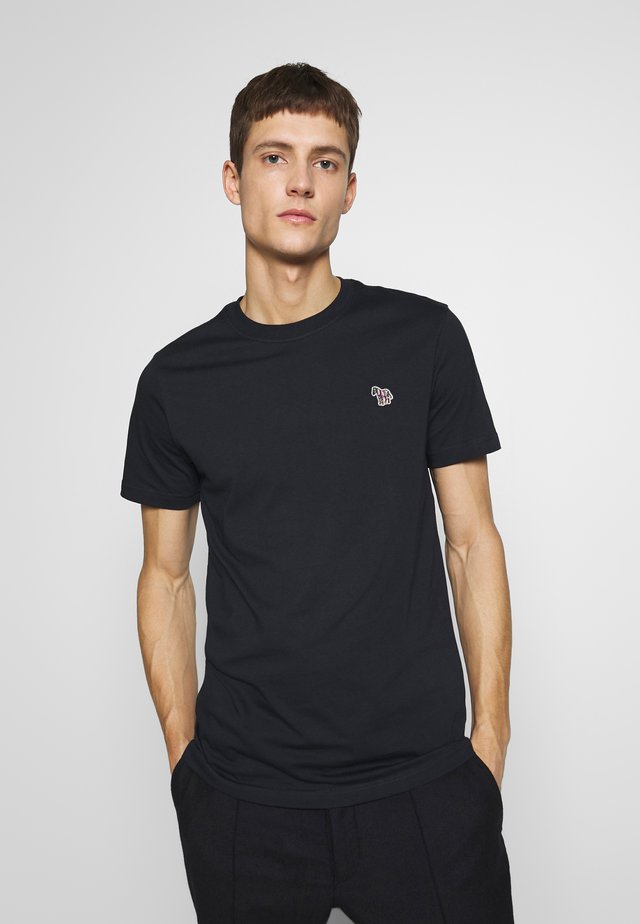 SLIM FIT ZEBRA - T-shirt basique - navy