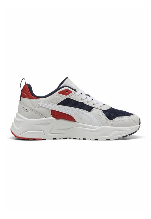 PUMA TRINITY 2 LT JR UNISEX - Trainers - navy- white-feather gray-red fire — foto 6