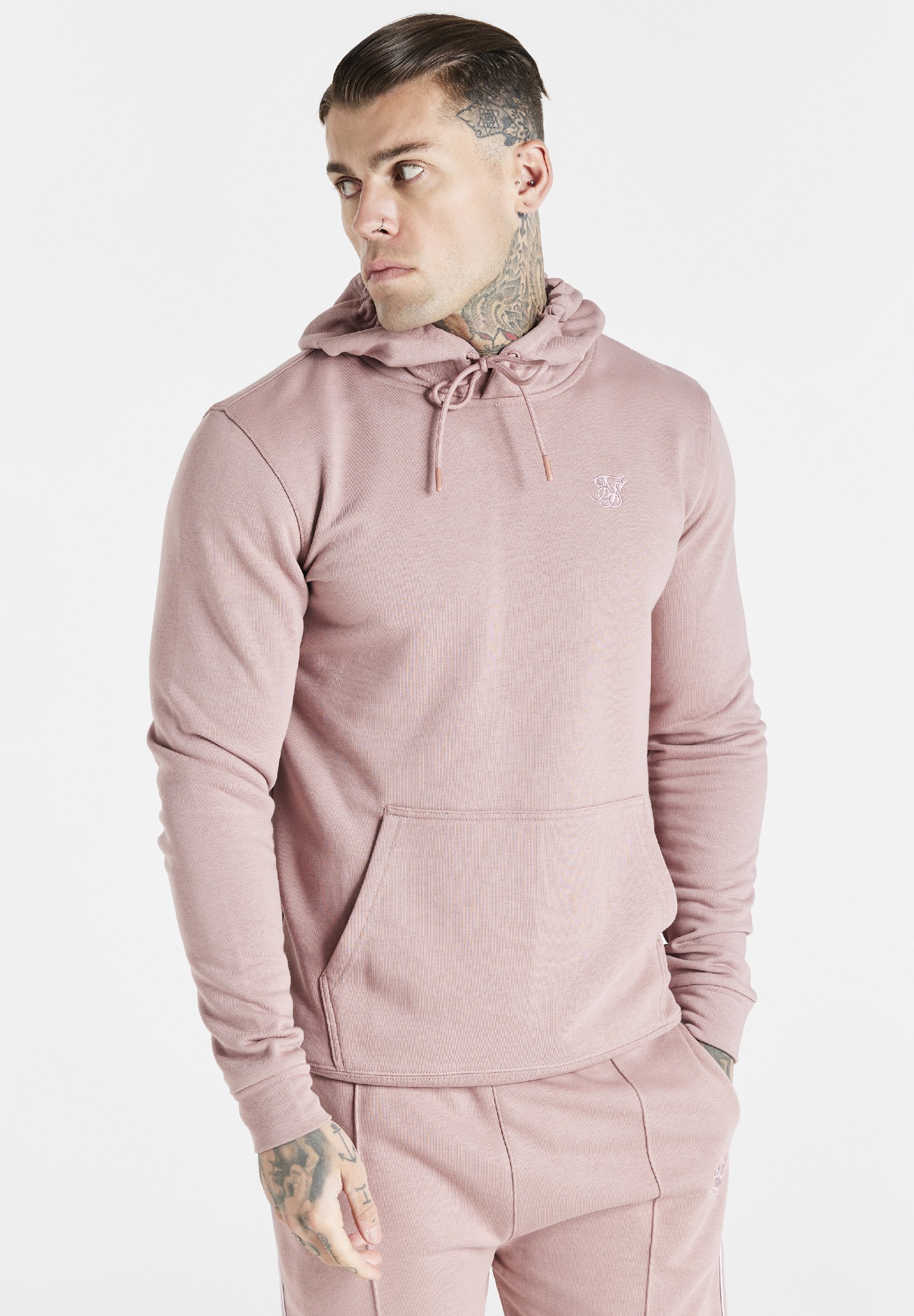 Sudadera capucha SikSilk Tye-Dye Floral Rosa