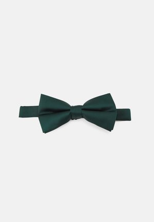 Mørkegrøn satin butterfly med klassisk form. Har en central knude og justerbar rem for komfort. Glat tekstur, rent design.
