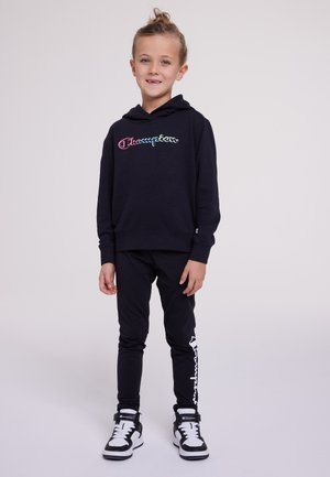 COLOR GROUND HOODED - Sweater - black