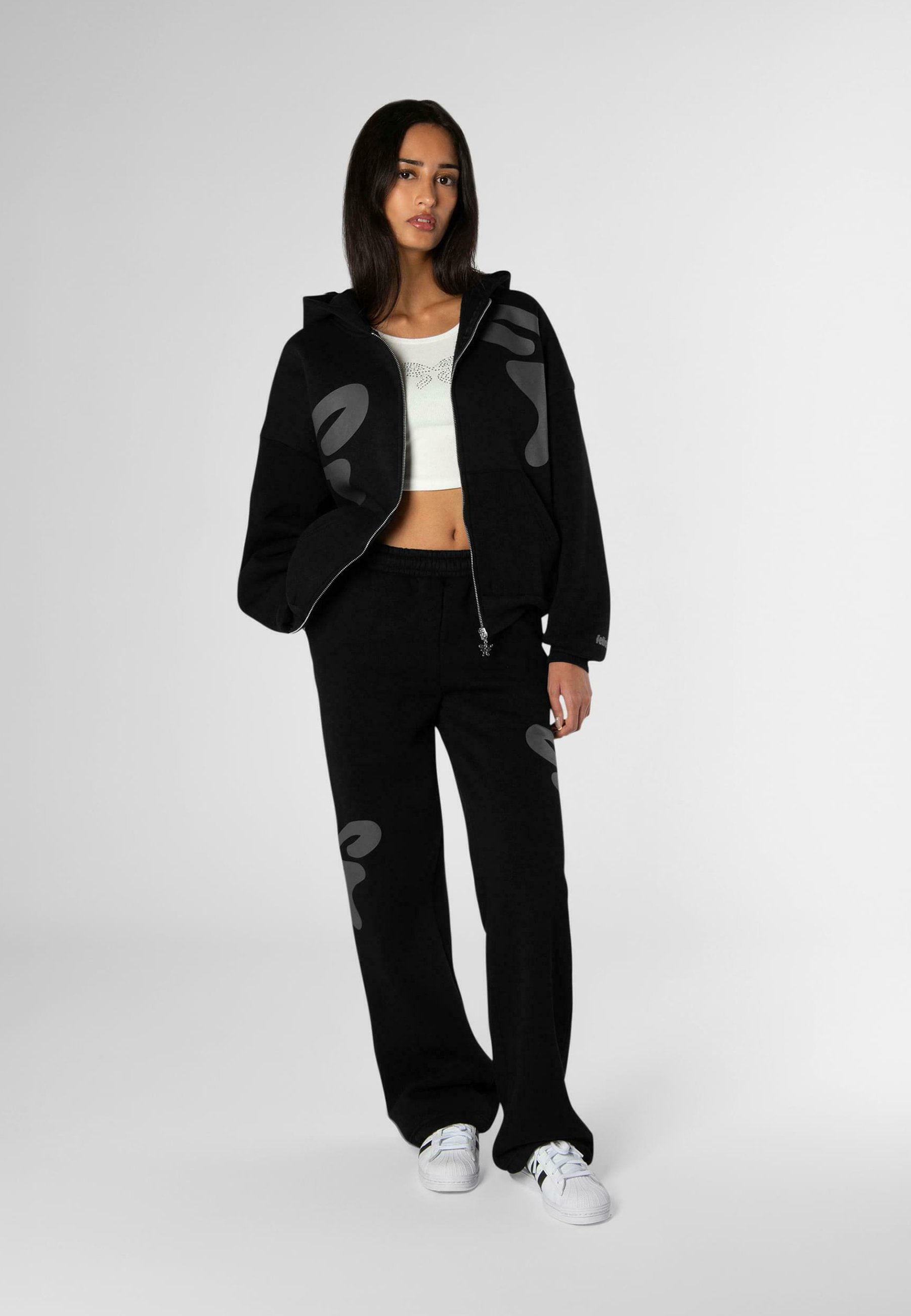 FELICIOUS - Bluza rozpinana/czarny - Zalando.pl