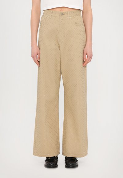 sandro GABARD VERSION STARS - Pernera ancha - beige