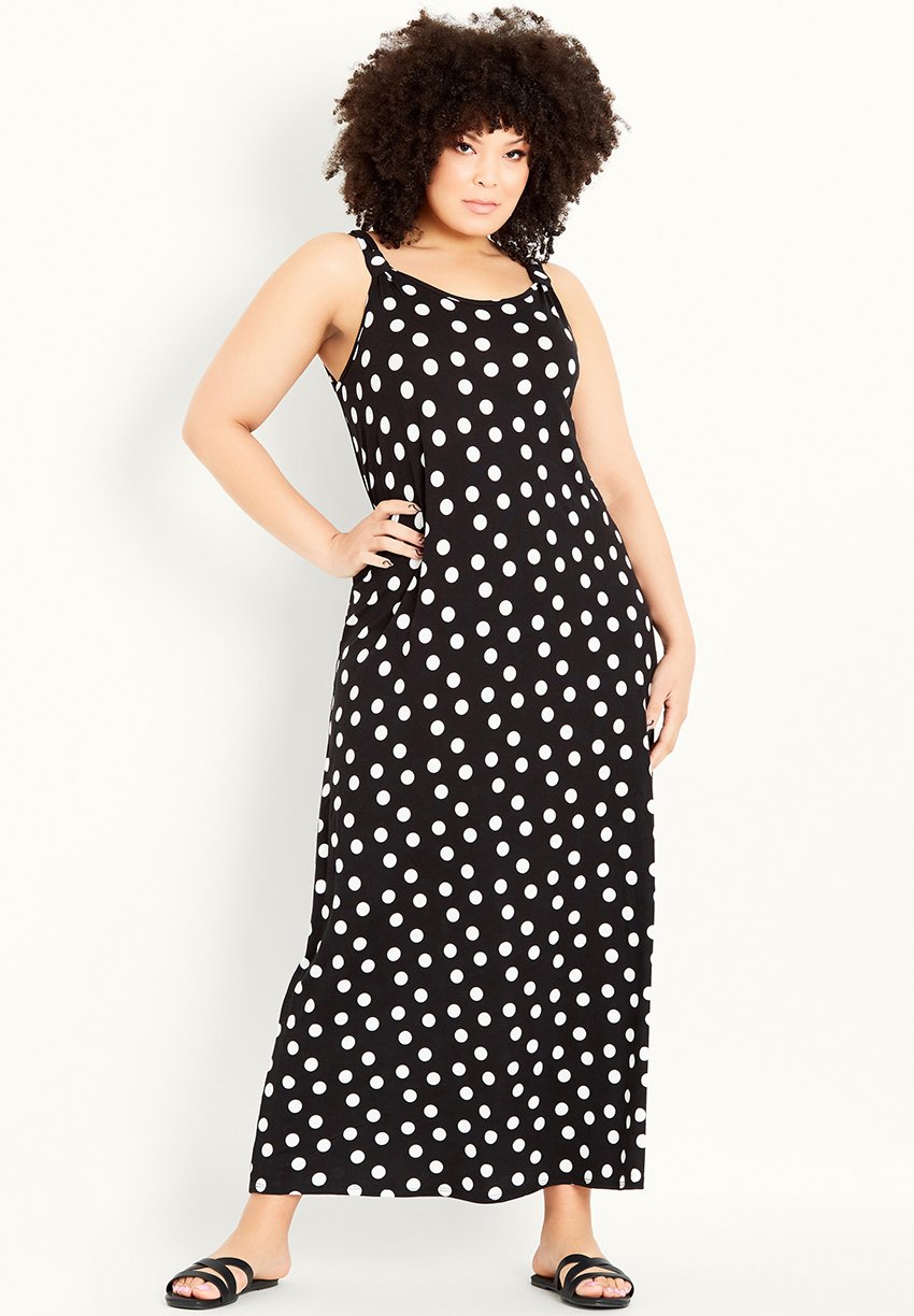 Evans EVANS SPOT - Maxi-jurk - black/zwart - Zalando.nl