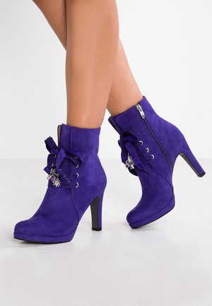High Heel Stiefelette - purple