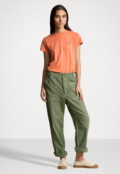 Polo Ralph Lauren COTTON JERSEY CREWNECK T-SHIRT - Navadna majica - peach tree