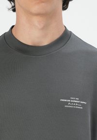 Jack & Jones PREMIUM JPRBLACHAD BRANDING CREW NECK - Sweatshirt - volcanic ash