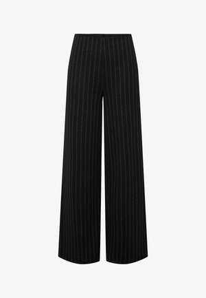 Pieces PCJIANNAH - Tygbyxor - black/cloud dancer