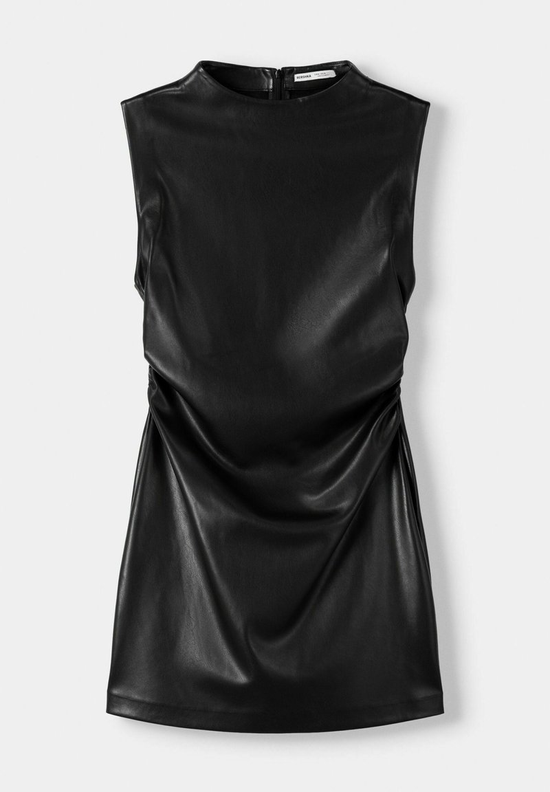 Mini Dress Bershka Robe Cuir Bershka Robe Fourreau Black/noir