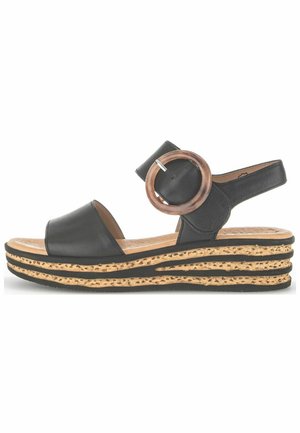 Gabor Sandalen met sleehak - schwarz