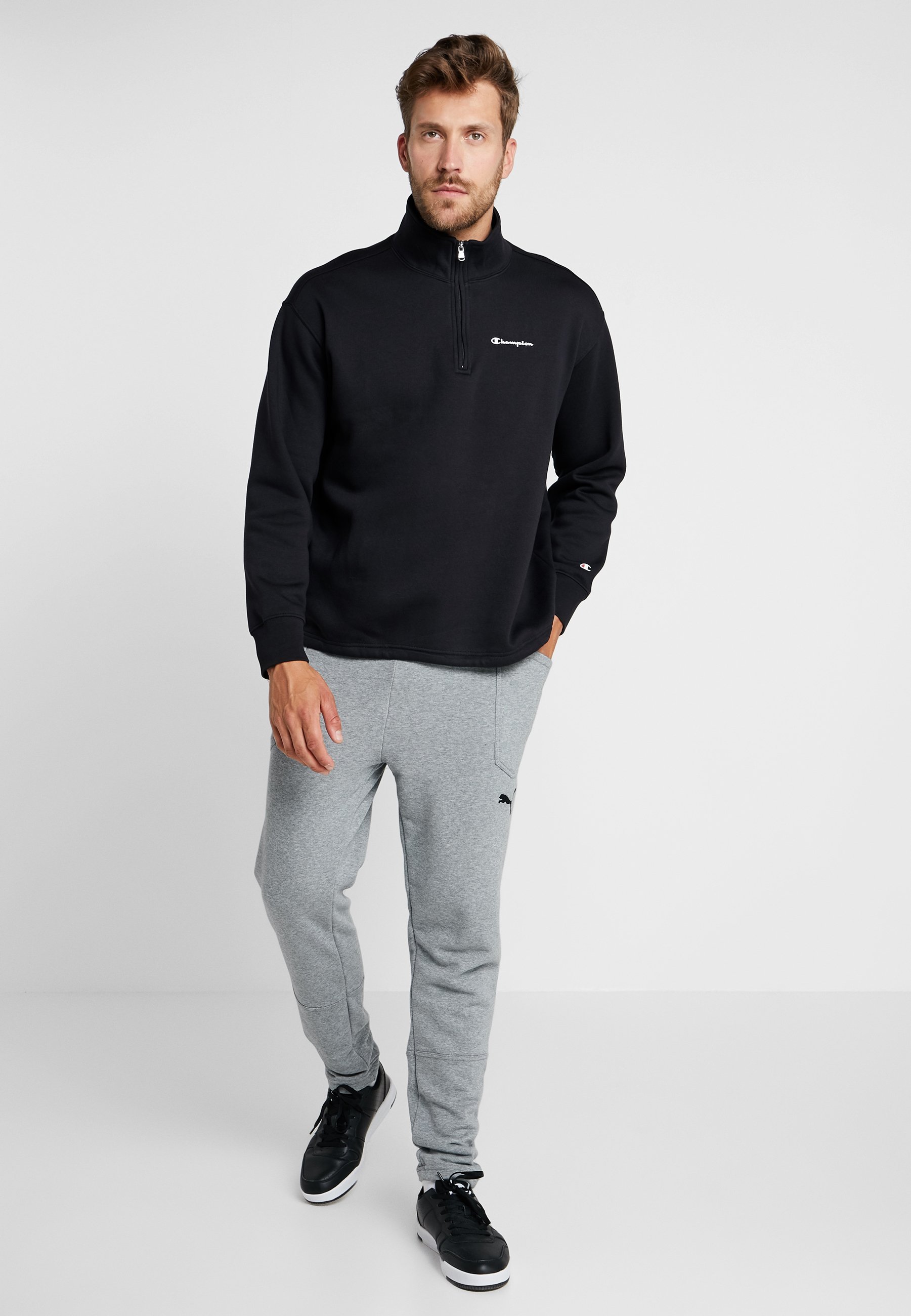 Champion HALF ZIP Sweatshirt blackschwarz Zalando.at Champion HALF ZIP Sweatshirt blackschwarz Zalando.at