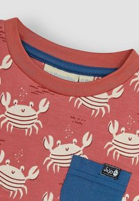 JoJo Maman Bébé GARDEN BUGS REGULAR FIT - Marškinėliai su spaudiniu - orange nautical crabs