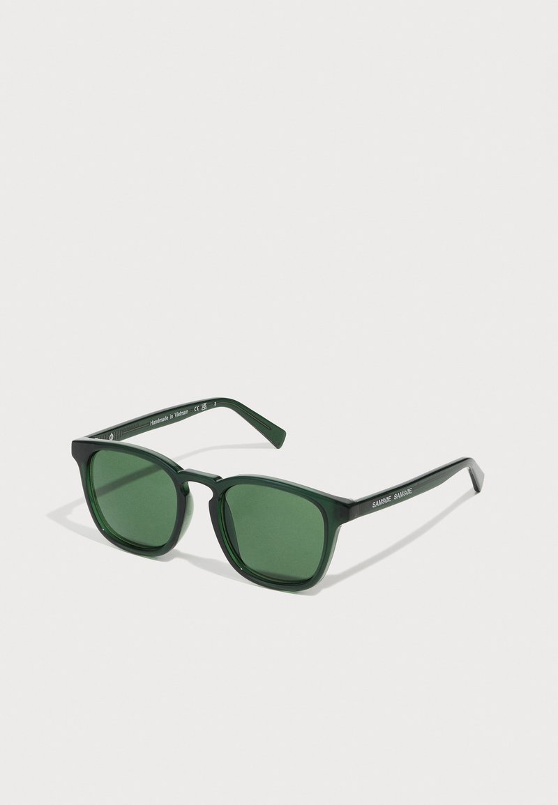 Samsøe Samsøe - SAQUINN SUNGLASSES UNISEX - Occhiali da sole - transparent green, Ingrandire