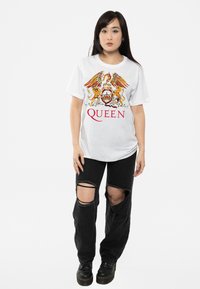 Paradiso Clothing QUEEN CLASSIC CREST - Print T-shirt - white