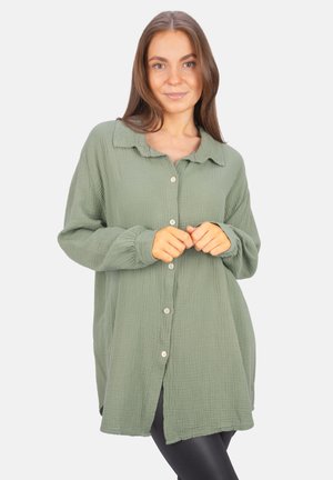 SUSIE MUSSELIN OVERSIZED - Hemdbluse - khaki