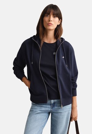 GANT SHIELD  - Zip-up sweatshirt - evening blue