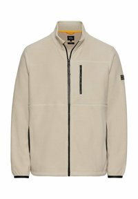 MIT STEHKRAGEN - Fleecejakke - beige
