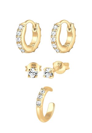 SPARKLING BASIC SET - MIT KRISTALLEN VON SWAROVSKI® - Øreringe - gold-coloured