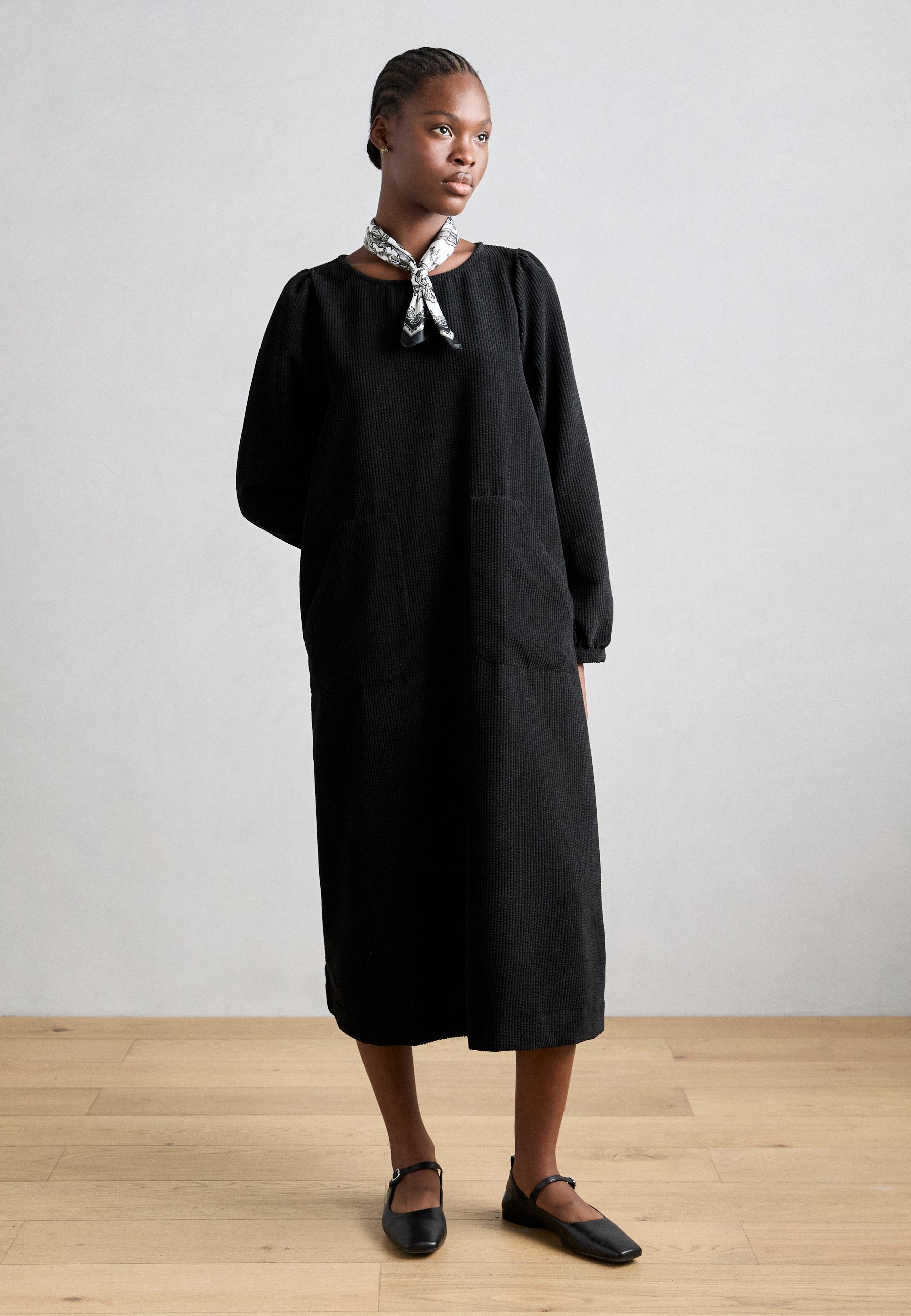 Lollys Laundry MIDI DRESS - Day dress - black - Zalando.co.uk