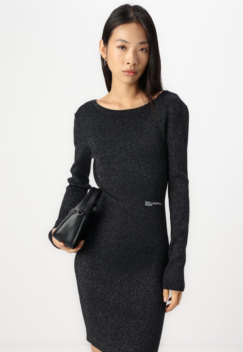 Karl Lagerfeld Jeans GLITTER DRESS - Cocktail dress / Party dress - black -  Zalando.ie