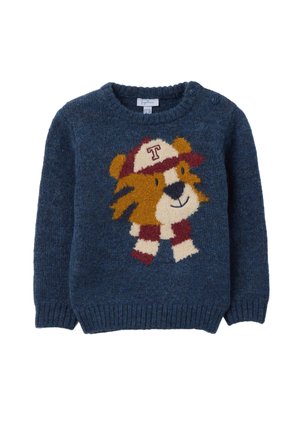 REGULAR FIT WITH PRINT - Pullover - blue marl