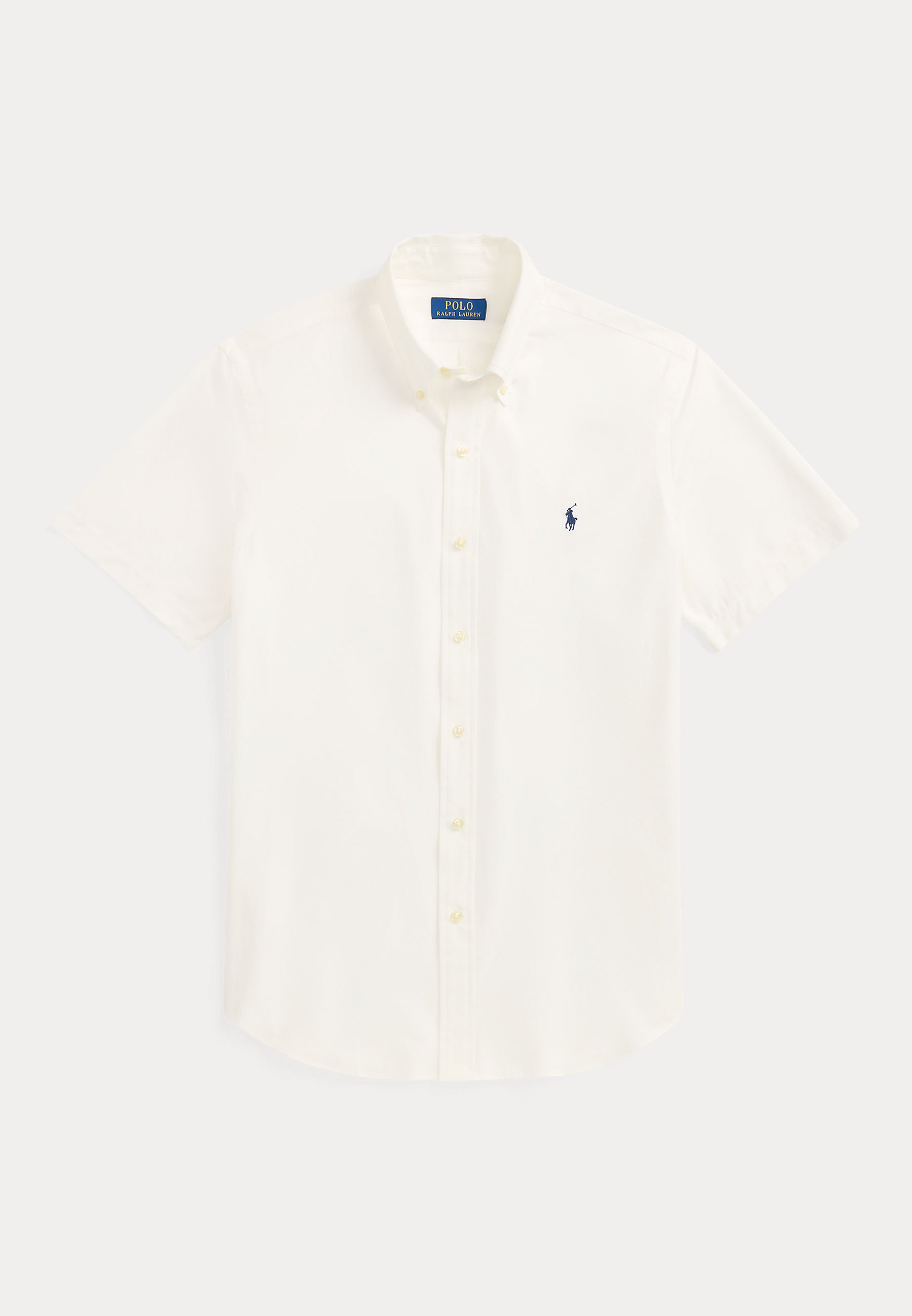 カ*ス様 Polo by Ralph Lauren 半袖シャツ アイボリーcal Polo Ralph Lauren CUSTOM FIT STRETCH POPLIN SHIRT - Cămașă - white