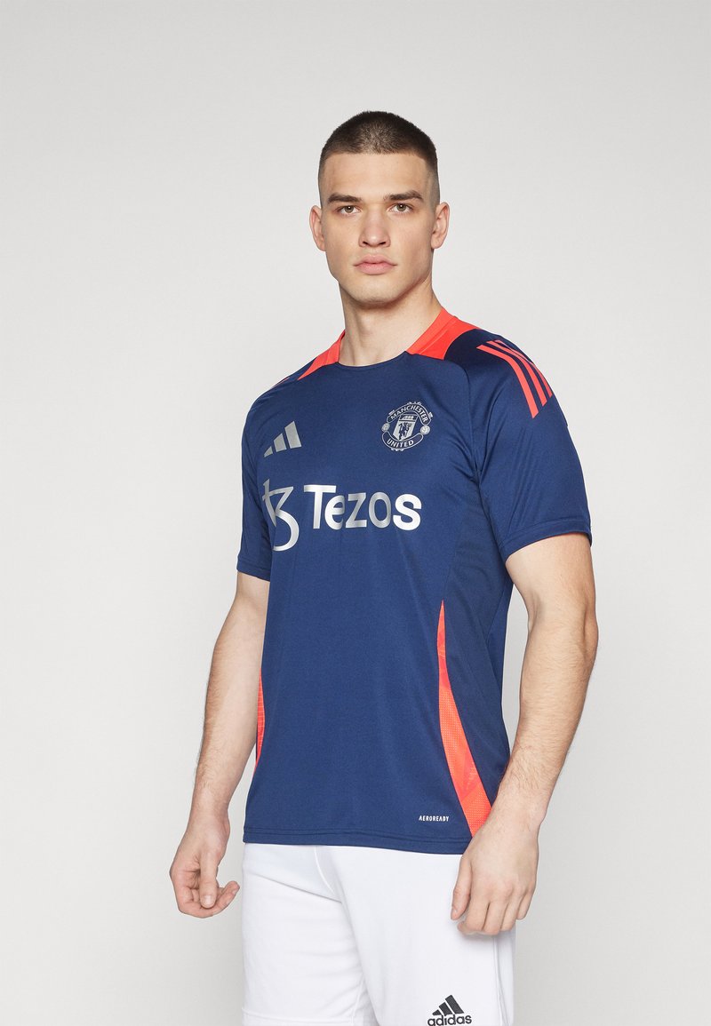 Pantalon D'entraînement De Football Homme Manchester United Tiro 24 Bleu ADIDAS