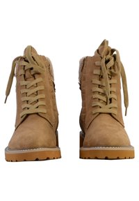 Divine Factory Bottines de cowboy / motard - beige