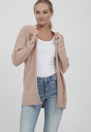 OXCLEA - STRICKJACKE - Strickjacke - mahogany rose