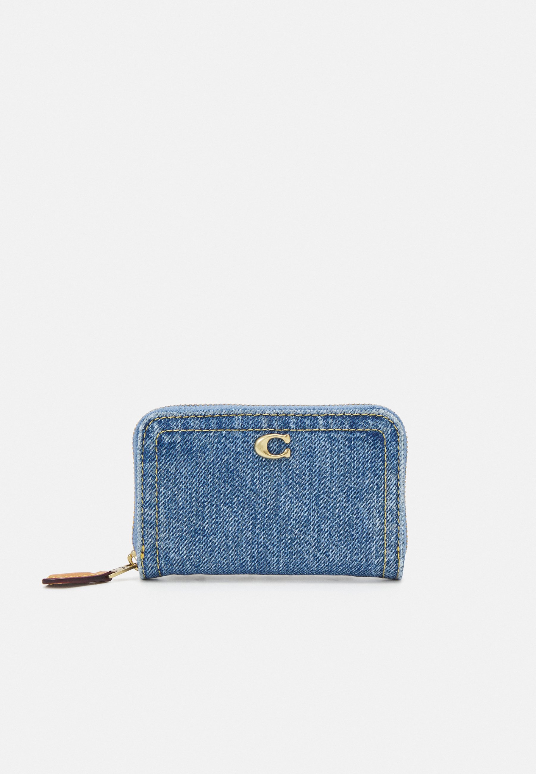【COACH】Denim Essential Zip Around Card Case Wallet COACH Denim Essential Zip Around Card Case Wallet - Macy's