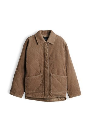 OPUS, LOOSE FIT DIAMOND QUILTING - Übergangsjacke - light mocca