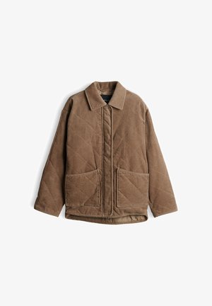 OPUS, LOOSE FIT DIAMOND QUILTING - Übergangsjacke - light mocca