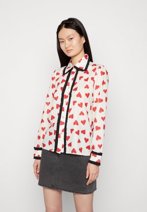 AMORE RUFFLE - Button-down blouse - ivory