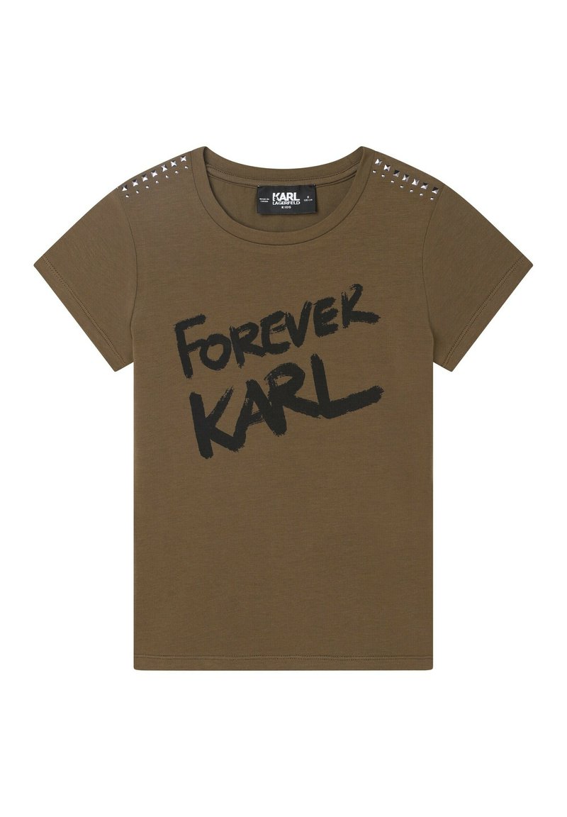 KARL LAGERFELD KIDS T-shirt print groen KARL LAGERFELD KIDS T-shirt print groen