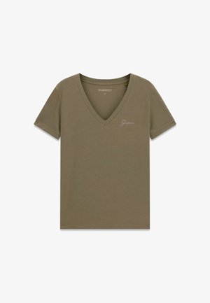Guess, NEW SS VN MINI LOGO TEE - T-shirt basique - olivgrün