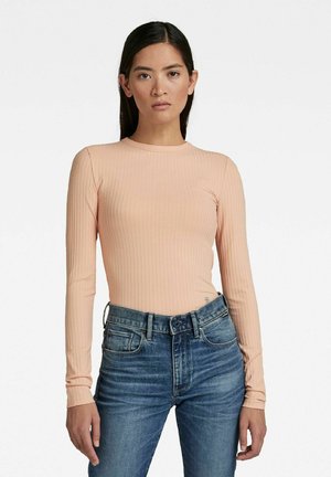 SLIM RIB LONGSLEEVE - Jumper - peach nougat