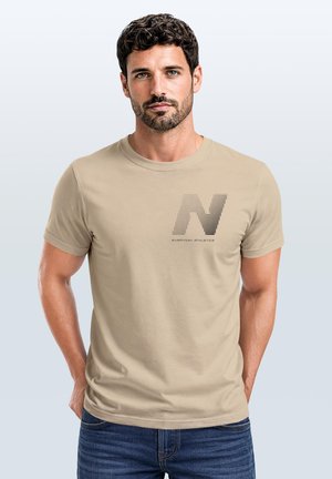 Neverless, Print T-shirt - natur