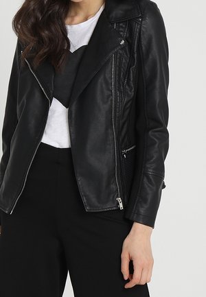 Veste en similicuir - black