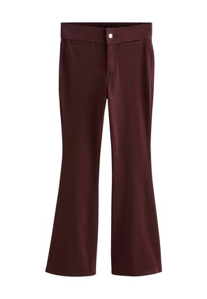 Next, TALL FIT - FLARE LEG DENIM JERSEY LEGGINGS . - Jeans Bootcut - burgundy red