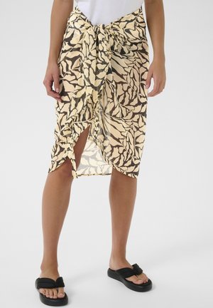 KASEA Sarong - Accessoire de plage - black chalk leaf print