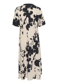 Soaked in Luxury Day dress - oatmeal duotone flower